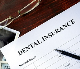 A dental insurance form 