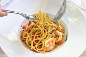 shrimp with pasta 